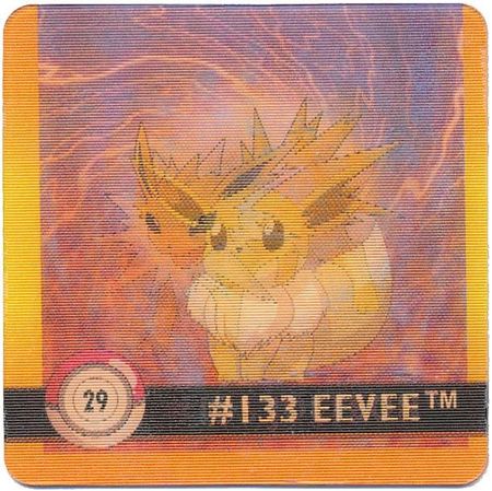 29 133 Eevee 135 Jolteon 1998 Pokemon Flipz Artbox Premier Edition 29 133 Eevee 135 Jolteon 1998 Pokemon Flipz Artbox Premier Edition