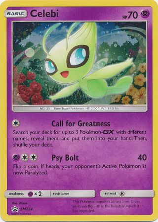 Details about   Celebi Holo Promo Pokemon Card VLP SM224