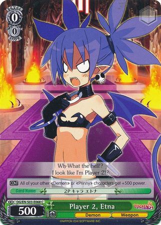 Player 2 Etna DG EN S03 E068C Common C Weiss Schwarz Disgaea Ver E Player 2 Etna DG EN S03 E068C Common C Weiss Schwarz Disgaea Ver E