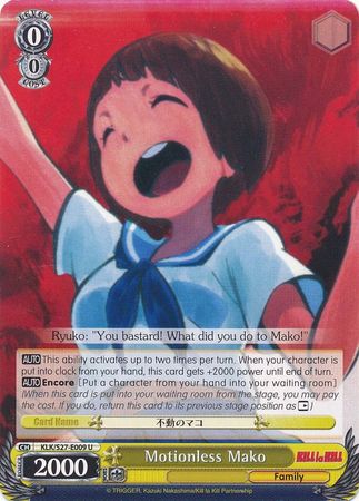 Motionless Mako KLK S27 E009U Uncommon U Motionless Mako KLK S27 E009U Uncommon U