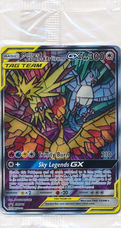 Mavin  p1 Moltres Zapdos Articuno GX SM210 Hidden Fates Promo Pokemon TCG  SEALED NM