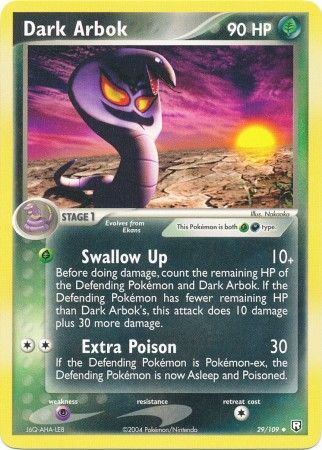 Dark Arbok 29 109 Uncommon Dark Arbok 29 109 Uncommon