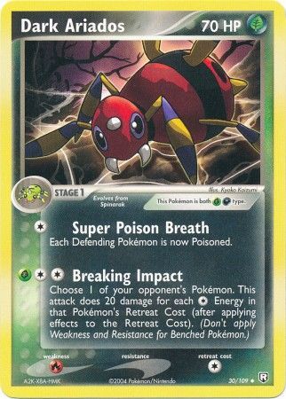 Dark Ariados 30 109 Uncommon Ex Team Rocket Returns Singles Dark Ariados 30 109 Uncommon Ex Team Rocket Returns Singles