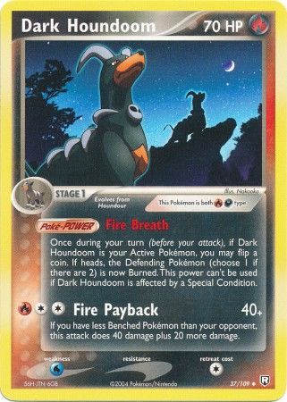 Dark Houndoom 37 109 Uncommon Ex Team Rocket Returns Singles Dark Houndoom 37 109 Uncommon Ex Team Rocket Returns Singles