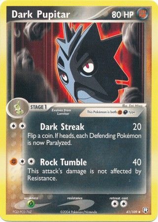 Dark Pupitar 41 109 Uncommon Ex Team Rocket Returns Singles Dark Pupitar 41 109 Uncommon Ex Team Rocket Returns Singles