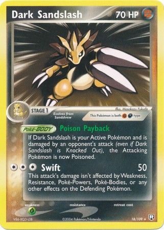 Dark Sandslash 18 109 Rare Dark Sandslash 18 109 Rare
