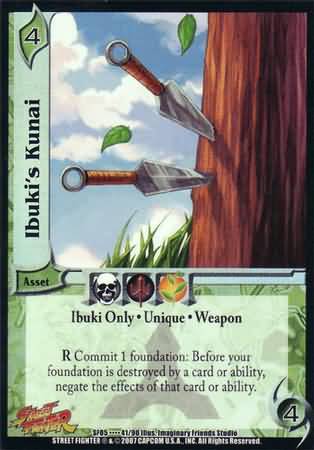 Ibuki s Kunai SF05 41 UFS SF05 Extreme Rivals Singles Ibuki s Kunai SF05 41 UFS SF05 Extreme Rivals Singles