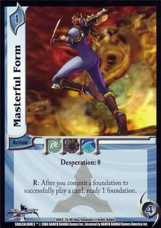 Masterful Form SC04 74 UFS SC04 Blades of Fury Singles Masterful Form SC04 74 UFS SC04 Blades of Fury Singles