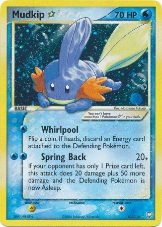 Mudkip Gold Star 107 109 Ultra Rare Ex Team Rocket Returns Singles Mudkip Gold Star 107 109 Ultra Rare Ex Team Rocket Returns Singles