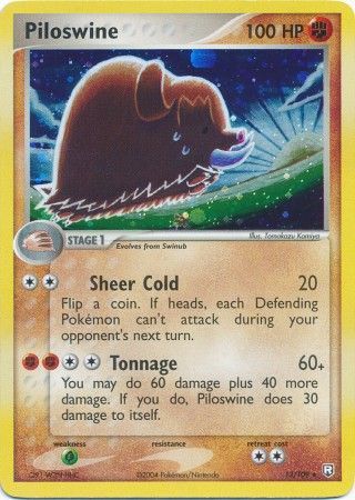 Piloswine 13 109 Holo Rare Piloswine 13 109 Holo Rare