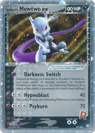 Rocket s Mewtwo ex 99 109 Ultra Rare Ex Team Rocket Returns Singles Rocket s Mewtwo ex 99 109 Ultra Rare Ex Team Rocket Returns Singles