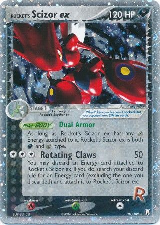 Rocket s Scizor ex 101 109 Ultra Rare Ex Team Rocket Returns Singles Rocket s Scizor ex 101 109 Ultra Rare Ex Team Rocket Returns Singles