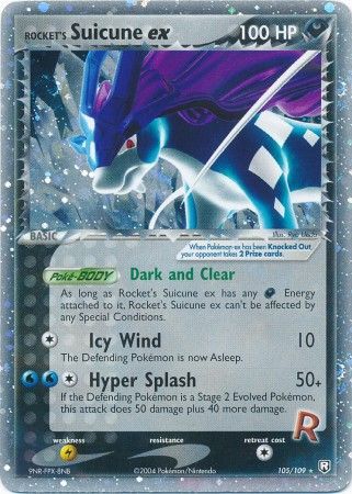 Rocket's Suicune ex - 105/109 - Ultra-Rare