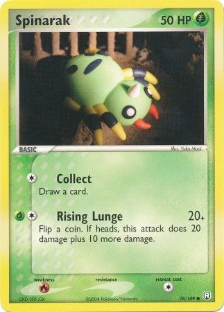 Spinarak 78 109 Common Ex Team Rocket Returns Singles Spinarak 78 109 Common Ex Team Rocket Returns Singles