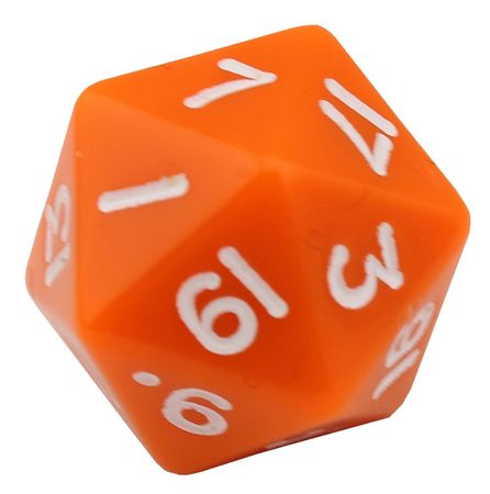 Koplow Games Red Jumbo Dice D20 Count Down 55mm Dice