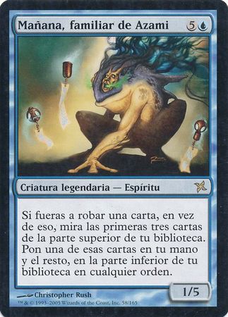 Manana familiar de Azami Tomorrow Azami s Familiar 058 165 Spanish Betrayers of Kamigawa Spanish Singles Manana familiar de Azami Tomorrow Azami s Familiar 058 165 Spanish Betrayers of Kamigawa Spanish Singles