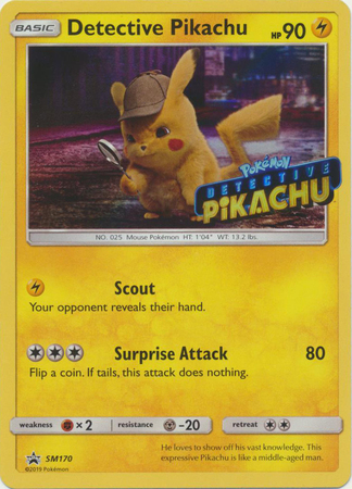 3 X Sealed Packs Of Detective Pikachu Cards SM190 Limited Edition Foil Pikachu 