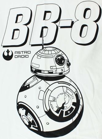 SWSB BB 8 Astro Droid Design White T Shirt Star Wars Gamer s Apparel SWSB BB 8 Astro Droid Design White T Shirt Star Wars Gamer s Apparel
