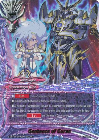 Sentence of Curse S CBT01 0078EN Secret Rare FCBF S Climax Booster 1 Golden Garga Sentence of Curse S CBT01 0078EN Secret Rare FCBF S Climax Booster 1 Golden Garga