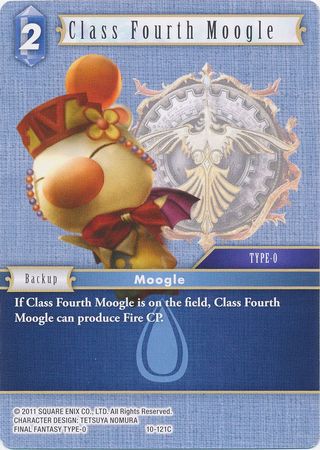 Class Fourth Moogle 10 121C Common Opus X Collection Singles Class Fourth Moogle 10 121C Common Opus X Collection Singles
