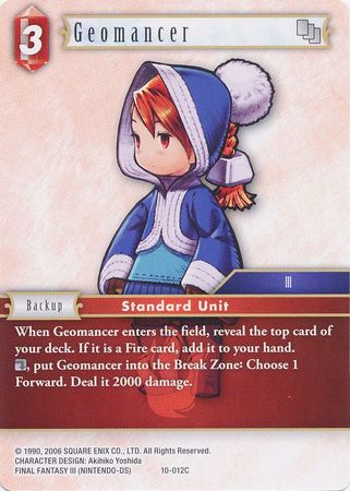 Geomancer Refia 10 012C Common Opus X Collection Ancient Champions Singles Geomancer Refia 10 012C Common Opus X Collection Ancient Champions Singles