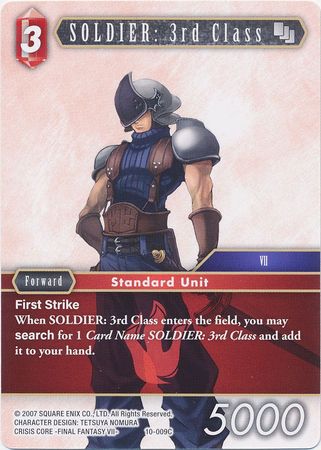 SOLDIER 3rd Class 10 009C Common Opus X Collection Ancient Champions Singles SOLDIER 3rd Class 10 009C Common Opus X Collection Ancient Champions Singles