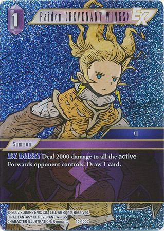 Raiden REVENANT WINGS EX 10 100C Common Foil Raiden REVENANT WINGS EX 10 100C Common Foil