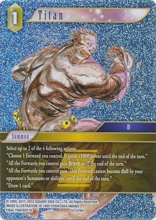Titan 10 076H Hero Foil Opus X Collection Ancient Champions Foil Singles Titan 10 076H Hero Foil Opus X Collection Ancient Champions Foil Singles