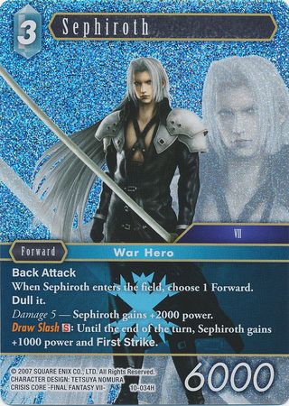 Sephiroth 10 034H Hero Foil Sephiroth 10 034H Hero Foil
