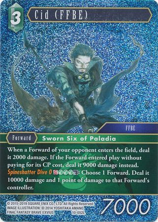 Cid FFBE 10 052L Legend Foil Cid FFBE 10 052L Legend Foil