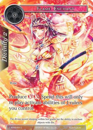 Flame Enchant SDV2 007 Common Force of Will New Valhalla Starter Decks Singles Flame Enchant SDV2 007 Common Force of Will New Valhalla Starter Decks Singles