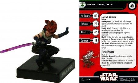 Mara Jade Jedi 37 Alliance and Empire Star Wars Miniatures Rare Alliance Empire Singles Mara Jade Jedi 37 Alliance and Empire Star Wars Miniatures Rare Alliance Empire Singles