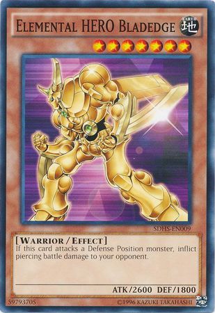 Elemental Hero Bladedge SDHS EN009 Common Unlimited Structure Deck HERO Strike Unlimited Singles Elemental Hero Bladedge SDHS EN009 Common Unlimited Structure Deck HERO Strike Unlimited Singles