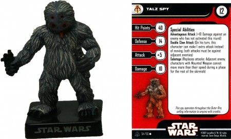 Talz Spy 54 Alliance and Empire Star Wars Miniatures Uncommon Talz Spy 54 Alliance and Empire Star Wars Miniatures Uncommon