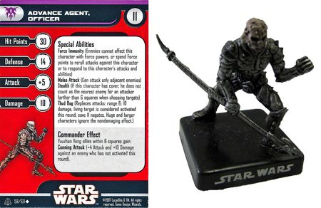 Advance Agent Officer 58 Alliance and Empire Star Wars Miniatures Uncommon Advance Agent Officer 58 Alliance and Empire Star Wars Miniatures Uncommon
