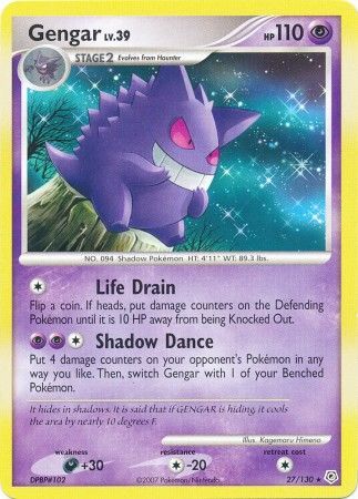 Gengar LV.X (pl4-97) - Pokemon Card Database