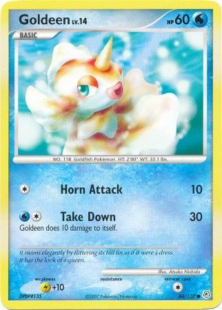 Goldeen 84 130 Common Diamond Pearl Base Set Singles Goldeen 84 130 Common Diamond Pearl Base Set Singles