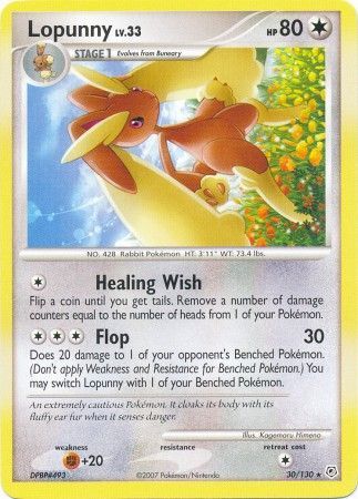 Lopunny 30 130 Rare Lopunny 30 130 Rare