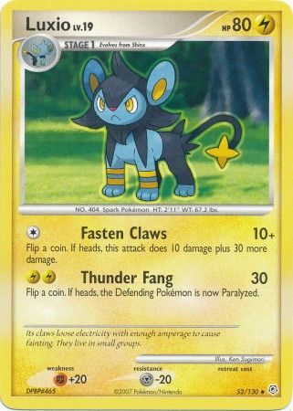 Luxio 52 130 Uncommon Diamond Pearl Base Set Singles Luxio 52 130 Uncommon Diamond Pearl Base Set Singles