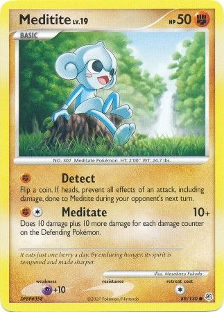 Meditite 89 130 Common Diamond Pearl Base Set Singles Meditite 89 130 Common Diamond Pearl Base Set Singles