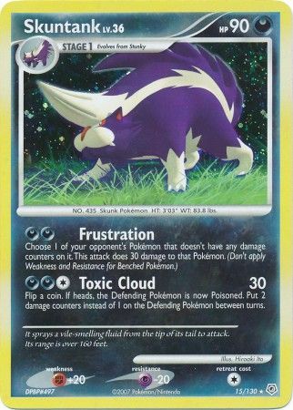 Skuntank 15 130 Holo Rare Diamond Pearl Base Set Singles Skuntank 15 130 Holo Rare Diamond Pearl Base Set Singles