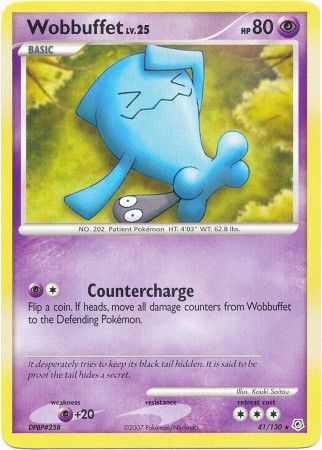 Wobbuffet 41 130 Rare Diamond Pearl Base Set Singles Wobbuffet 41 130 Rare Diamond Pearl Base Set Singles