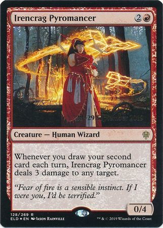 Irencrag Pyromancer 128 269 ELD Pre Release Foil Promo Magic The Gathering Promo Cards Irencrag Pyromancer 128 269 ELD Pre Release Foil Promo Magic The Gathering Promo Cards