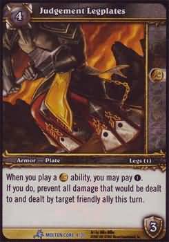 Judgement Legplates Molten Core 4 30 Rare Judgement Legplates Molten Core 4 30 Rare