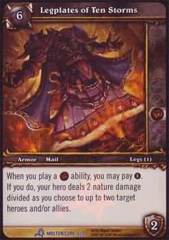 Legplates of Ten Storms Molten Core 6 30 Rare Legplates of Ten Storms Molten Core 6 30 Rare