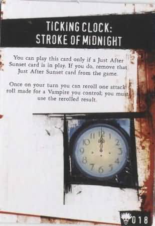 Ticking Clock Stroke of Midnight PT018 Freakshow HorrorClix Ticking Clock Stroke of Midnight PT018 Freakshow HorrorClix