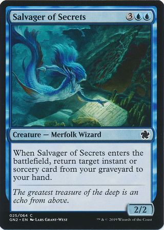 Salvager of Secrets 025 064 Magic Game Night 2019 Box Set Singles Salvager of Secrets 025 064 Magic Game Night 2019 Box Set Singles