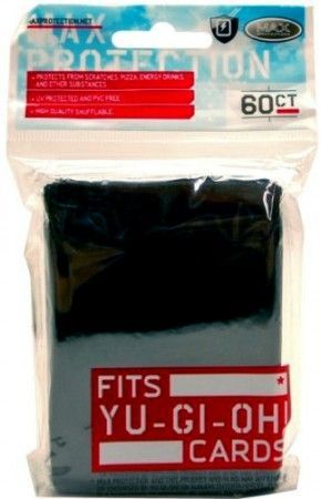 Max Pro Flat Black 60ct Yugioh Sized Mini Sleeves 7050FK Sleeves Max Pro Flat Black 60ct Yugioh Sized Mini Sleeves 7050FK Sleeves