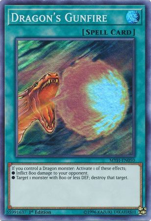 Dragon s Gunfire MYFI EN050 Super Rare 1st Edition Mystic Fighters Singles Dragon s Gunfire MYFI EN050 Super Rare 1st Edition Mystic Fighters Singles