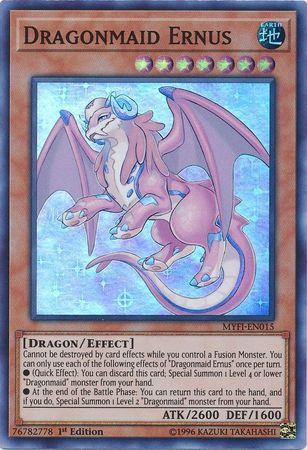 Dragonmaid Ernus MYFI EN015 Super Rare 1st Edition Mystic Fighters Singles Dragonmaid Ernus MYFI EN015 Super Rare 1st Edition Mystic Fighters Singles